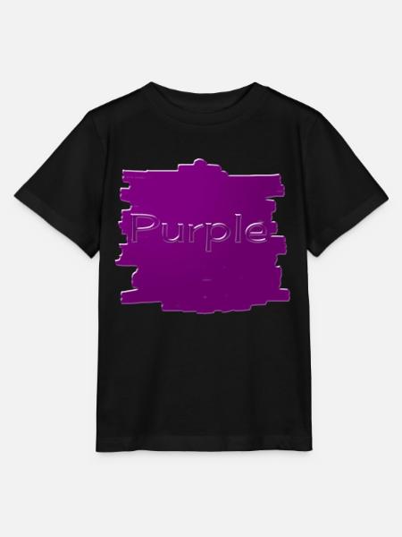 Purple - Stanley/Stella Kinder T-Shirt MINI CREATOR - Schwarz