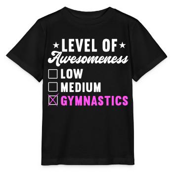 Akrobat Turner Gymnastik Turnen Tumbling - Stanley/Stella Kinder T-Shirt MINI CREATOR  - Schwarz - Vorne - Mikhail (115cm)
