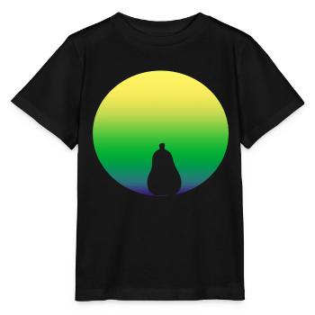 birne in gruen - Stanley/Stella Kinder T-Shirt MINI CREATOR  - Schwarz - Vorne - Mikhail (115cm)