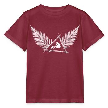 Mode de vie VTT - Fouet de descente - T-shirt bio MINI CREATOR Stanley/Stella Enfant - bordeaux - Devant - Kain (125cm)
