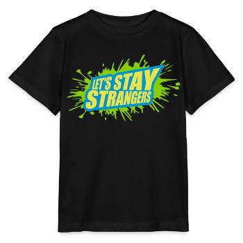 Citation Restons Strangers - T-shirt bio MINI CREATOR Stanley/Stella Enfant - noir - Devant - Mikhail (115cm)