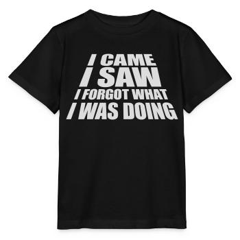 I came saw forget - Stanley/Stella Kinder T-Shirt MINI CREATOR  - Schwarz - Vorne - Mikhail (115cm)