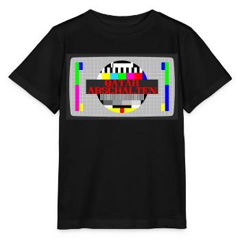 Boykott Katar Qatar abschalten Nein zur WM in Kata - Stanley/Stella Kinder T-Shirt MINI CREATOR  - Schwarz - Vorne - Mikhail (115cm)