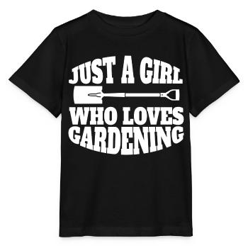 Gärtnerin Garten Mädchen Obstgarten Hobbygärtner - Stanley/Stella Kinder T-Shirt MINI CREATOR  - Schwarz - Vorne - Mikhail (115cm)