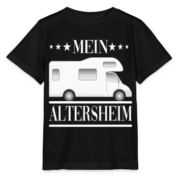 Camping Wohnmobil Altersheim Reisen Wohnwagen - Stanley/Stella Kinder T-Shirt MINI CREATOR  - Schwarz - Vorne - Mikhail (115cm)
