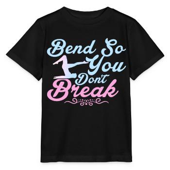 Bend So You Don't Break Pilates Fitness - Stanley/Stella MINI CREATOR Kids’ T-Shirt - black - Front - Mikhail (115cm)