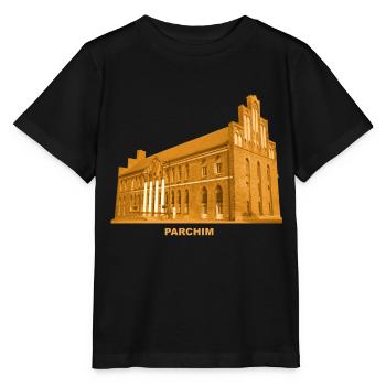 Parchim Town Hall Alter Markt Mecklenburg-Vorpommern - Stanley/Stella MINI CREATOR Kids’ T-Shirt - black - Front - Mikhail (115cm)