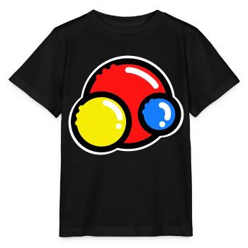 Bunte Bälle | - Stanley/Stella Kinder T-Shirt MINI CREATOR  - Schwarz - Vorne - Mikhail (115cm)