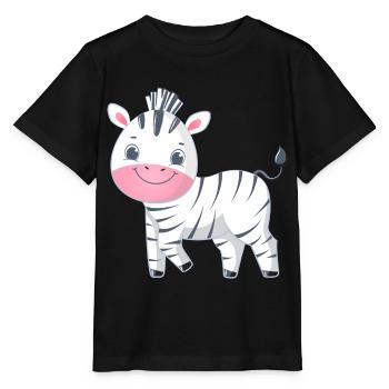 Zebra Familie Mama Baby T-Shirt - Stanley/Stella Kinder T-Shirt MINI CREATOR  - Schwarz - Vorne - Mikhail (115cm)