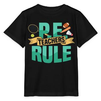 Les enseignants de l’éducation physique dirigent l’école d’éducation physique - T-shirt bio MINI CREATOR Stanley/Stella Enfant - noir - Devant - Mikhail (115cm)