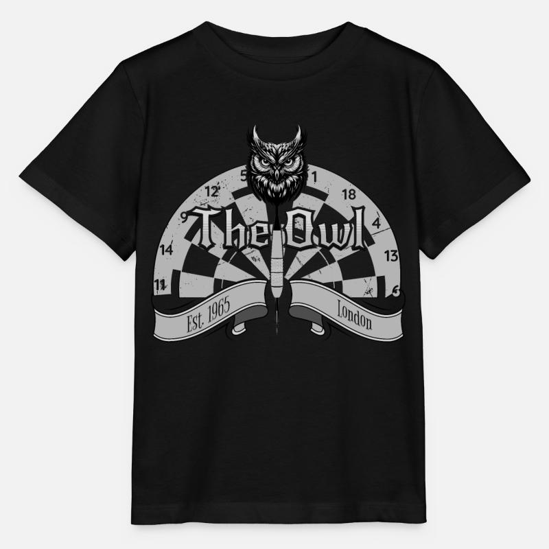 Fléchettes Le Hibou - T-shirt bio MINI CREATOR Stanley/Stella Enfant - noir