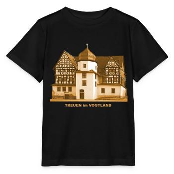 Treuen Schloss Vogtland Saxe - T-shirt bio MINI CREATOR Stanley/Stella Enfant - noir - Devant - Mikhail (115cm)