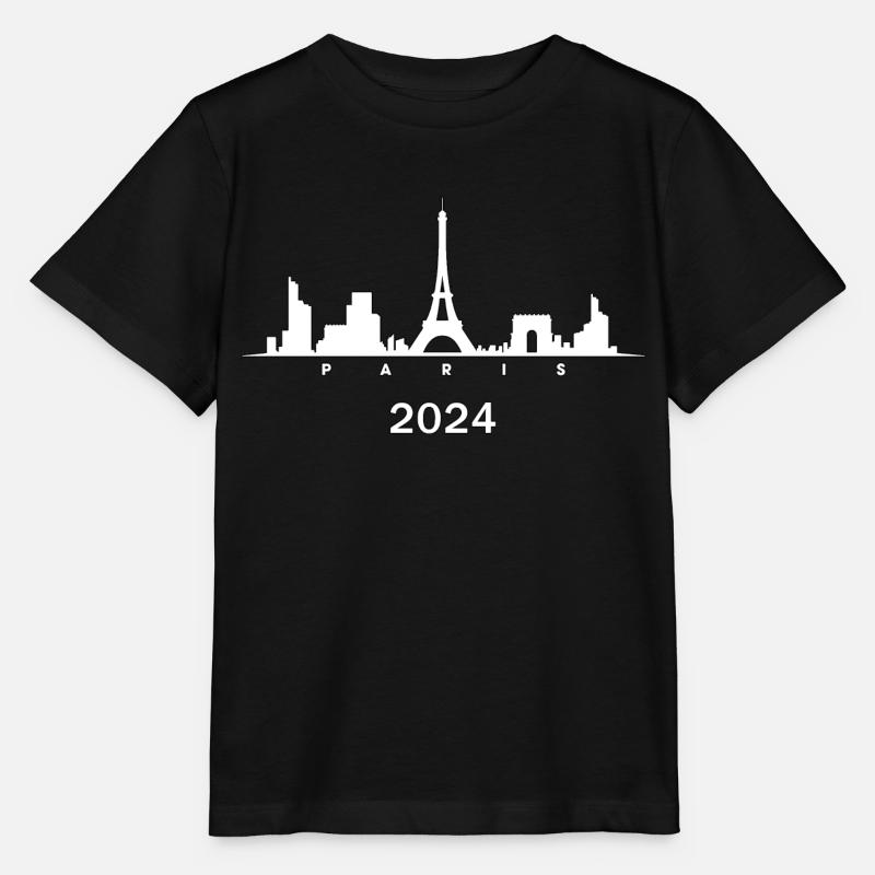 Paris Capitale France - T-shirt bio MINI CREATOR Stanley/Stella Enfant - noir