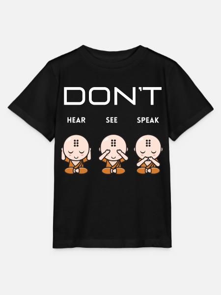 Don’t hear see speak Junge - Stanley/Stella T-shirt MINI CREATOR til børn - sort