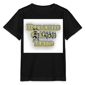 Les rêves deviennent réalité Art numérique - T-shirt bio MINI CREATOR Stanley/Stella Enfant - noir - Devant - Mikhail (115cm)