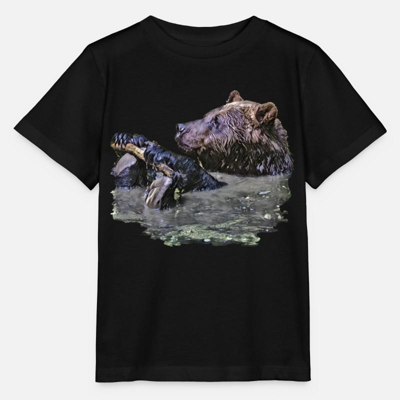 PEDRO baded color - Stanley/Stella MINI CREATOR Kids’ T-Shirt - black
