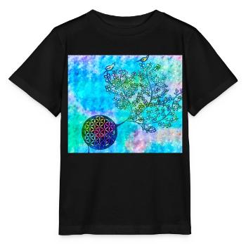 Arbre de vie persan n ° 1 - T-shirt bio MINI CREATOR Stanley/Stella Enfant - noir - Devant - Mikhail (115cm)