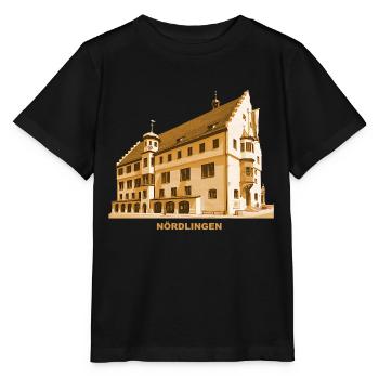 Nördlingen, Hôtel de ville, Danube, Souabe, Bavière - T-shirt bio MINI CREATOR Stanley/Stella Enfant - noir - Devant - Mikhail (115cm)