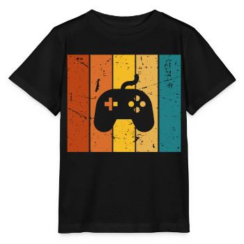 Vintage gift console - Stanley/Stella MINI CREATOR Kids’ T-Shirt - black - Front - Mikhail (115cm)