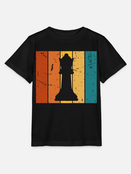 Jeu d’échecs cadeau Vintage - Stanley/Stella T-shirt MINI CREATOR til børn - sort