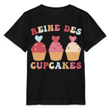 Reine des cupcakes cadeau pâtisserie patissière - T-shirt bio MINI CREATOR Stanley/Stella Enfant - noir - Devant - Mikhail (115cm)