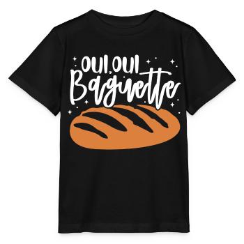 Oui Oui Baguette - Stanley/Stella MINI CREATOR Kids’ T-Shirt - black - Front - Mikhail (115cm)