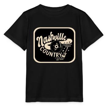 Nashville Vacation Destination Icon - Stanley/Stella MINI CREATOR Kids’ T-Shirt - black - Front - Mikhail (115cm)