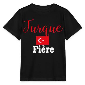 turque Fière - T-shirt bio MINI CREATOR Stanley/Stella Enfant - noir - Devant - Mikhail (115cm)