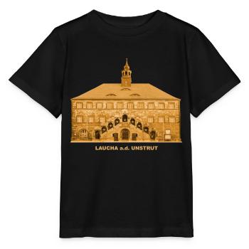 Laucha, mairie, Unstrut, Burgenland, Saxe-Anhalt - T-shirt bio MINI CREATOR Stanley/Stella Enfant - noir - Devant - Mikhail (115cm)