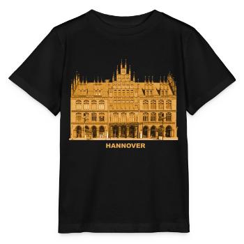 Hannover Altes Rathaus Niedersachsen - Stanley/Stella Kinder T-Shirt MINI CREATOR  - Schwarz - Vorne - Mikhail (115cm)