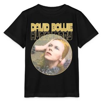 David Bowie Hunky Dory Album Cover - Stanley/Stella Kinder T-Shirt MINI CREATOR  - Schwarz - Vorne - Mikhail (115cm)