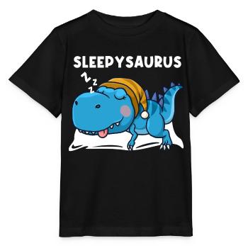 Sleepysaurus Lieblings Schalfshirt Schlafanzug Din - Stanley/Stella Kinder T-Shirt MINI CREATOR  - Schwarz - Vorne - Mikhail (115cm)