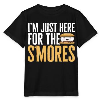 S'more Campfire Marshmallow Camping - T-shirt bio MINI CREATOR Stanley/Stella Enfant - noir - Devant - Mikhail (115cm)