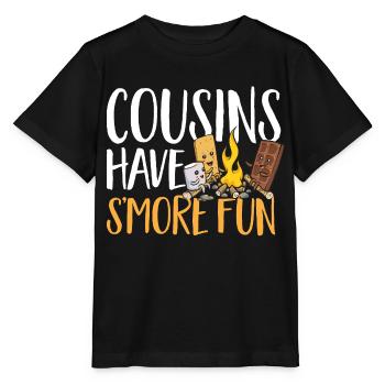 S'more Campfire Marshmallow Camping - T-shirt bio MINI CREATOR Stanley/Stella Enfant - noir - Devant - Mikhail (115cm)