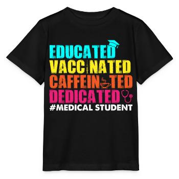 Étudiant en médecine - T-shirt bio MINI CREATOR Stanley/Stella Enfant - noir - Devant - Mikhail (115cm)