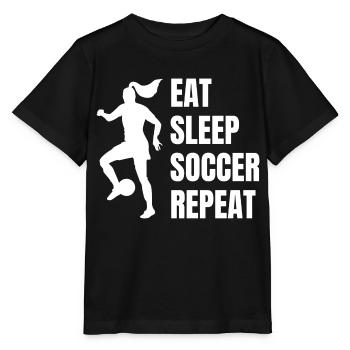 Fußballmannschaft Fußballdesign Fußballspieler - Stanley/Stella Kinder T-Shirt MINI CREATOR  - Schwarz - Vorne - Mikhail (115cm)