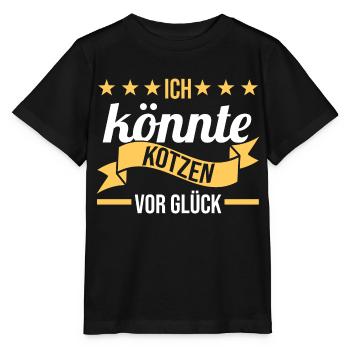 Je suis de si bonne humeur que je pourrais vomir - T-shirt bio MINI CREATOR Stanley/Stella Enfant - noir - Devant - Mikhail (115cm)