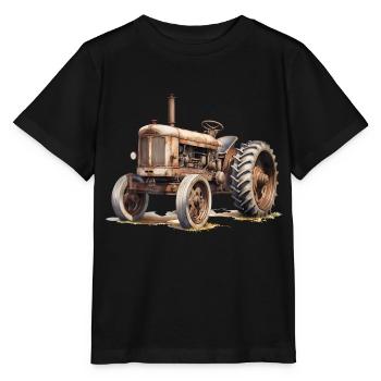 Il y a aussi des objets de collection pour les tracteurs - T-shirt bio MINI CREATOR Stanley/Stella Enfant - noir - Devant - Mikhail (115cm)