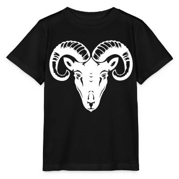 bélier - T-shirt bio MINI CREATOR Stanley/Stella Enfant - noir - Devant - Mikhail (115cm)