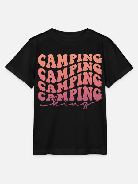 Camping Camping Camping King - Stanley/Stella Kinder T-Shirt MINI CREATOR  - Schwarz
