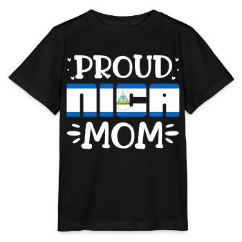 Fière Nica Maman Amérique latine Maman nicaraguayenne - T-shirt bio MINI CREATOR Stanley/Stella Enfant - noir - Devant - Mikhail (115cm)