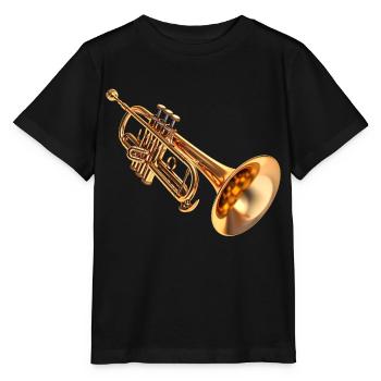 L’utilisation de la trompette - T-shirt bio MINI CREATOR Stanley/Stella Enfant - noir - Devant - Mikhail (115cm)