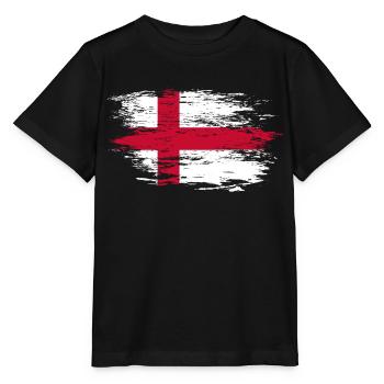 England Flagge used - Stanley/Stella Kinder T-Shirt MINI CREATOR  - Schwarz - Vorne - Mikhail (115cm)