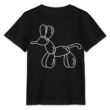 ballon hund - Stanley/Stella Kinder T-Shirt MINI CREATOR  - Schwarz - Vorne - Mikhail (115cm)