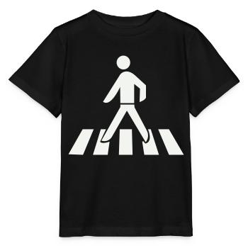 Franchissement du passage piéton - T-shirt bio MINI CREATOR Stanley/Stella Enfant - noir - Devant - Mikhail (115cm)
