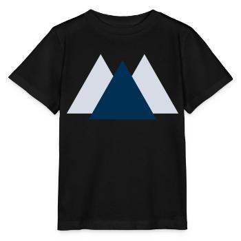 Geometric Peaks - Stanley/Stella MINI CREATOR Kids’ T-Shirt - black - Front - Mikhail (115cm)