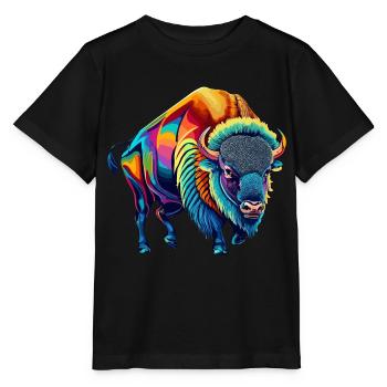 Bison - T-shirt bio MINI CREATOR Stanley/Stella Enfant - noir - Devant - Mikhail (115cm)