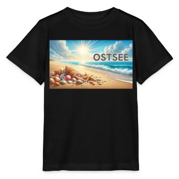 Ostsee - Stanley/Stella Kinder T-Shirt MINI CREATOR  - Schwarz - Vorne - Mikhail (115cm)