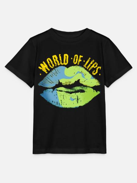 Lippen dieser Welt - Stanley/Stella Kinder T-Shirt MINI CREATOR - Schwarz
