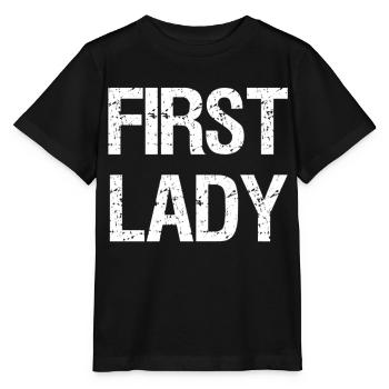 FIRST LADY Vintage Distressed Retro - Stanley/Stella Kinder T-Shirt MINI CREATOR  - Schwarz - Vorne - Mikhail (115cm)